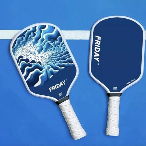 New Friday Pickleball Paddle -Blue Sky Durable Carbon Fiber Thermoformed Unibody - Picture 2 of 2